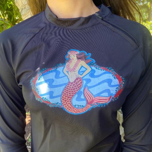 Ladies Rash Guard Long Sleeve Platinum Sun - Picture 4 of 7